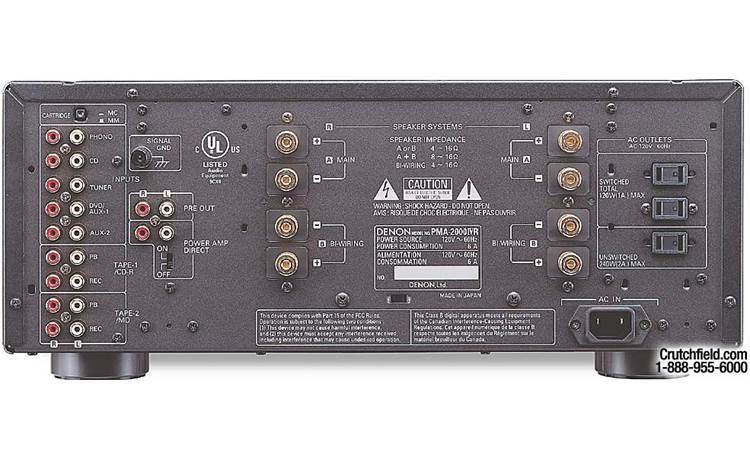Denon PMA-2000IVR Stereo integrated amplifier at Crutchfield Canada