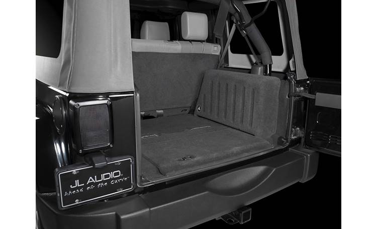 JL Audio Stealthbox® Stealthbox installed in Jeep