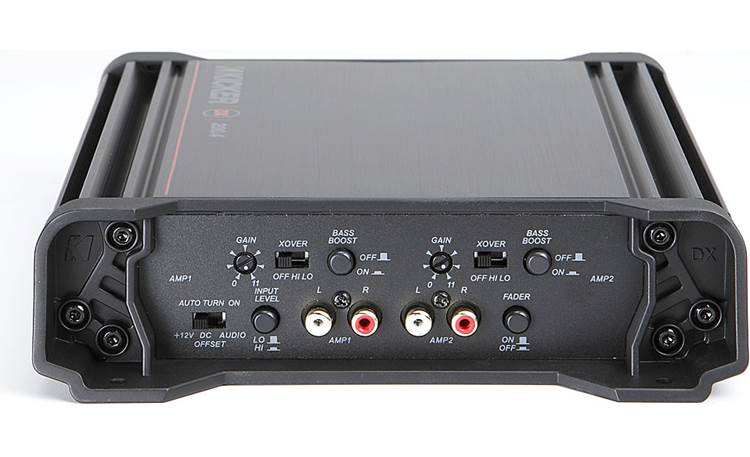 Kicker 08DX200.4 4-channel car amplifier — 25 watts RMS x 4