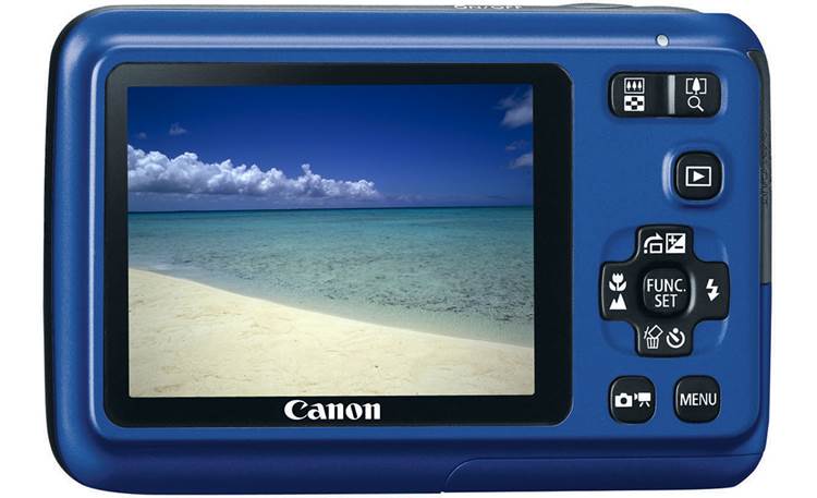 Canon PowerShot A495 (Blue) 10-megapixel digital camera with 3.3X 