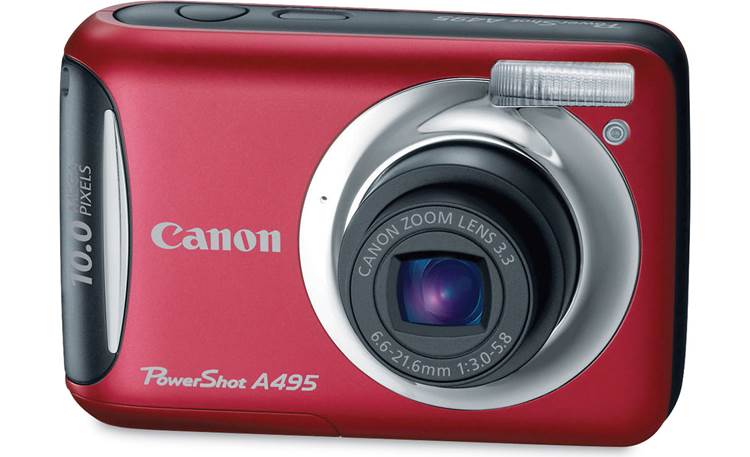 Canon PowerShot A495 (Blue) 10-megapixel digital camera with 3.3X 