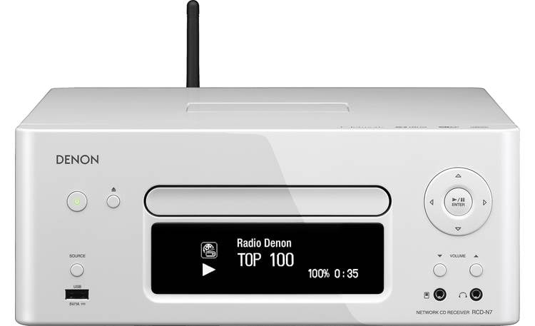 Denon RCD-N7 (White) AM/FM/CD/Internet radio receiver with built 