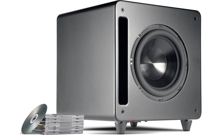 Polk Audio DSW PRO 660wi Shown with feet moved for optional front-firing position