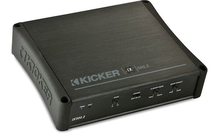 Kicker IX500.2 2-channel car amplifier — 125 watts RMS x 2 at