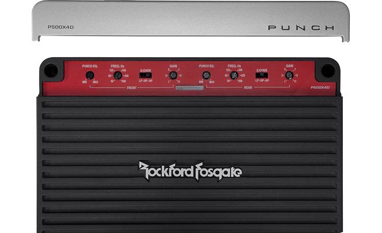 Rockford Fosgate Punch P500X4D 4-channel car amplifier — 75 watts