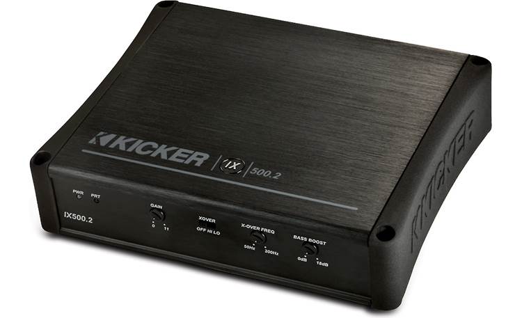 Kicker IX500.2 2-channel car amplifier — 125 watts RMS x 2