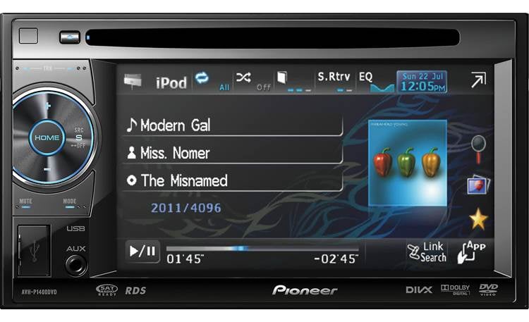 Pioneer AVH-P1400DVD DVD receiver at Crutchfield Canada