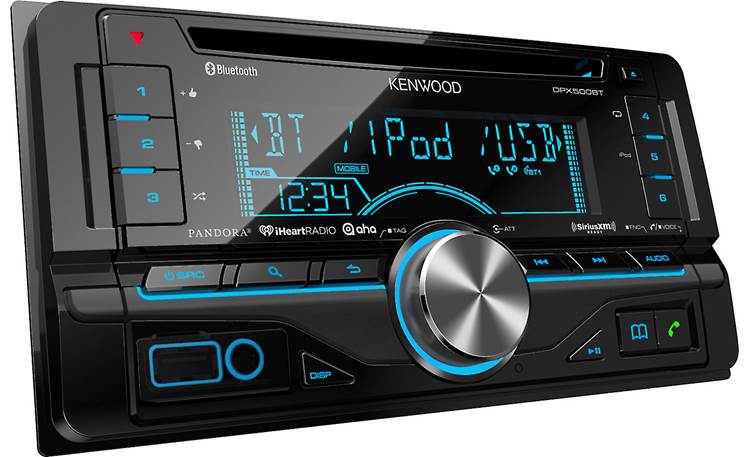 Kenwood DPX500BT Pictured with Toyota trim ring (included)