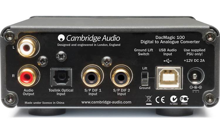 Cambridge Audio DacMagic 100 Back (black)
