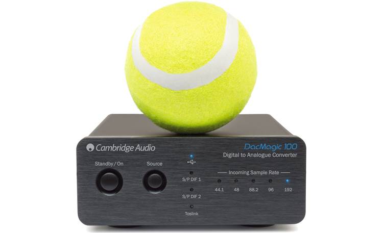 Cambridge Audio DacMagic 100 Shown with tennis ball (for scale)