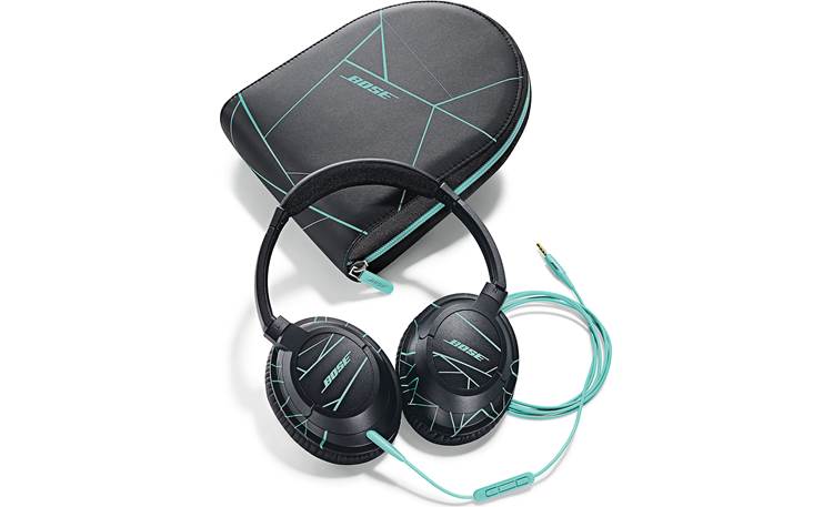 Bose® SoundTrue™ around-ear headphones (Black/Mint) With in-line