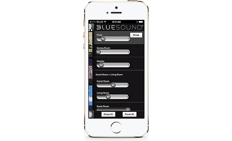 Bluesound Pulse Bluesound's free smartphone app lets you control Bluesound speakers in multiple rooms