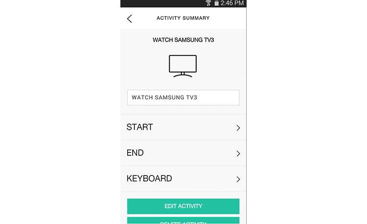 Logitech® Harmony® Companion Smartphone screenshot - component control