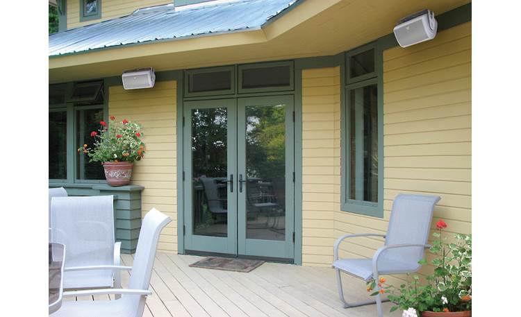 Definitive Technology AW6500 Sold indually; pair shown -- installed under eaves