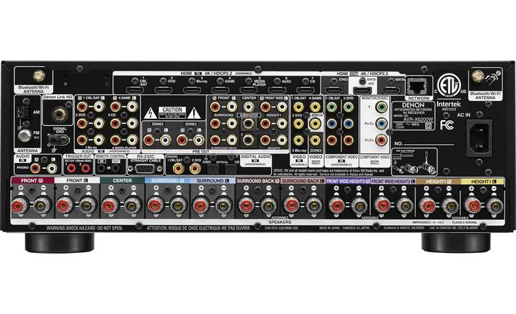 Denon AVR-X6200W 9.2-channel home theatre receiver with Wi-Fi