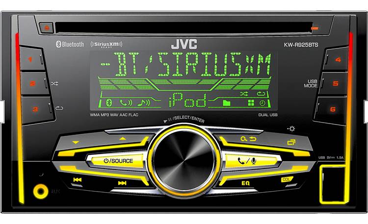 JVC KW-R925BTS Get a splash of color in your dash