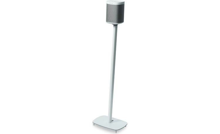 Flexson Floor Stand White - right front view (Sonos PLAY:1 not included)