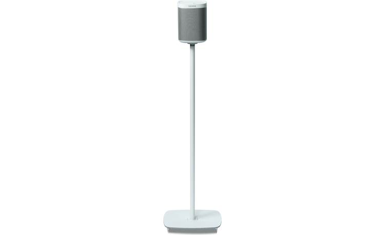Flexson Floor Stand (pair) White - front view (Sonos PLAY:1 not included)