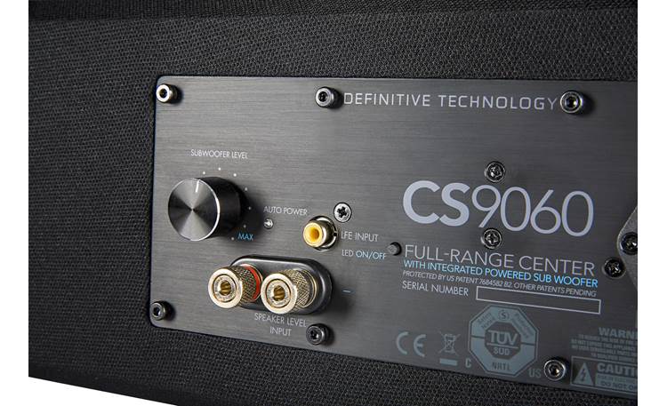 Definitive Technology CS-9060 Back connection panel