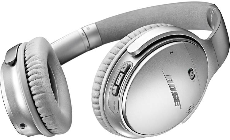 Bose® QuietComfort® 35 (Series I) Acoustic Noise Cancelling® wireless headphones Buttons on the right earcup let you control music, volume, and phone calls