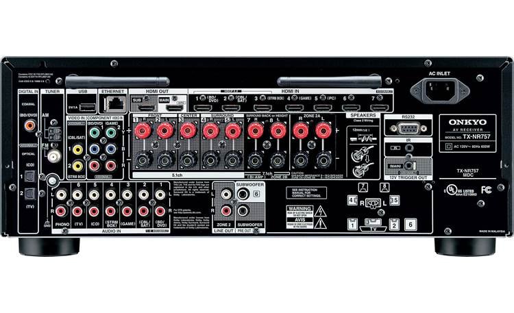 Onkyo TX-NR757 7.2-channel home theatre receiver with Wi-Fi