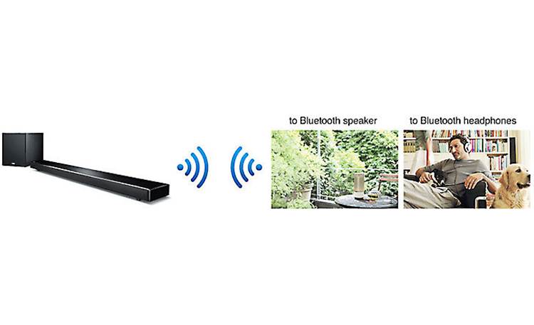 Yamaha YSP-2700 Digital Sound Projector 2-way Bluetooth lets you send audio to a pair of Bluetooth headphones