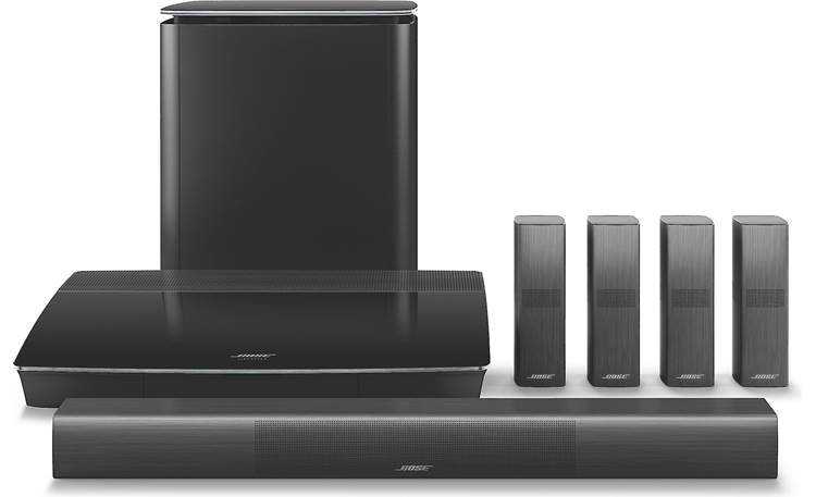 Bose® Lifestyle® 650 home theater system The best Bose® home theater system features omnidirectional OmniJewel® speakers for 360-degree sound