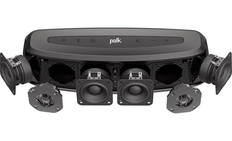 Polk Audio MagniFi Mini Sound bar has 4 midrange drivers and 2 tweeters