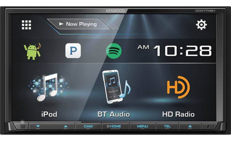 Kenwood DDX774BH This big-screen beauty offers all kinds of radio, including  Pandora, Spotify, HD Radio, and an option for SiriusXM