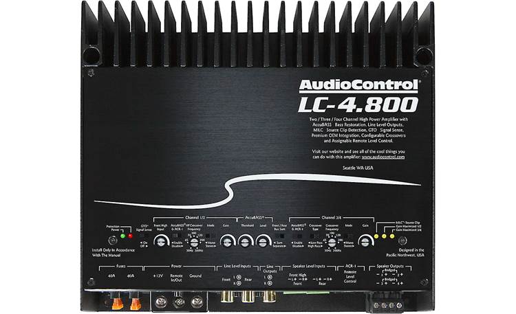 AudioControl LC-4.800 Comprehensive sound controls let you dial in the output.