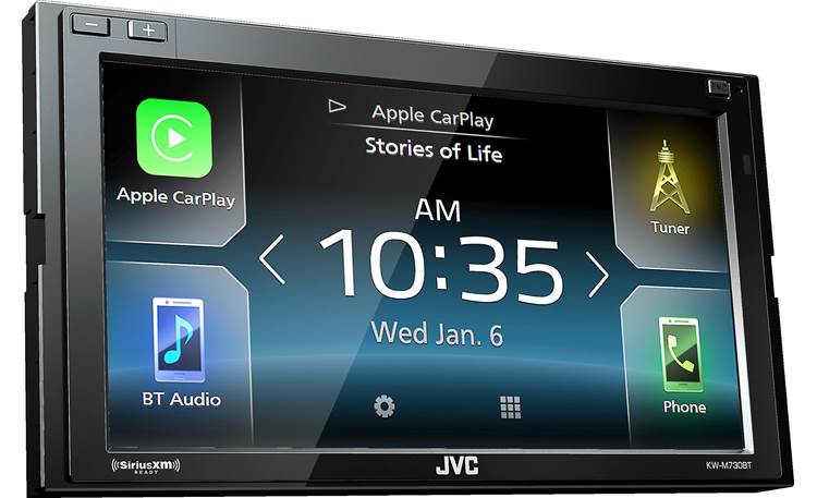 JVC KW-M730BT Works with Apple and Android smartphones