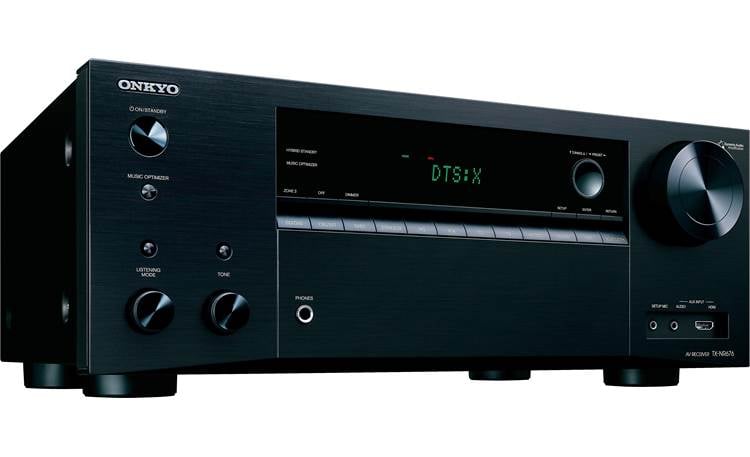 Onkyo TX-NR676 Angled front view