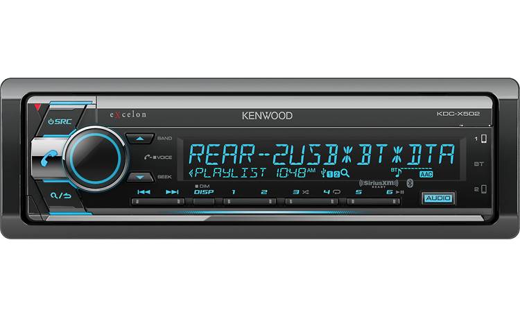 Kenwood Excelon KDC-X502 Quality sound-sculpting tools and versatile Bluetooth complement this receiver's sleek look