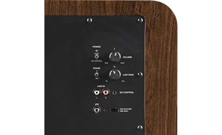 Polk Audio HTS 10 Rear-panel controls