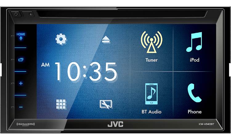 JVC KW-V340BT Let this touch-friendly receiver guide you through your media