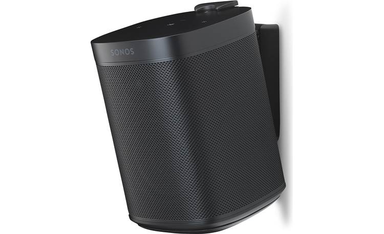 Flexson Wall Mounts for Sonos One Black - right front (Sonos One not in included)