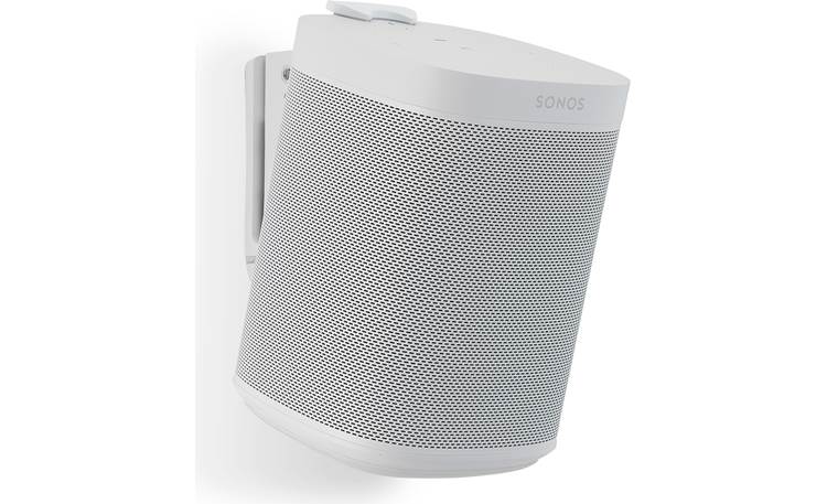 Flexson Wall Mounts for Sonos One White - left front (Sonos One not included)