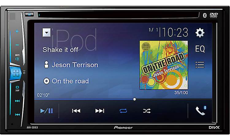 Pioneer AVH-201EX The AVH-201EX offers Bluetooth, touchscreen controls, and multi-color illumination options. 