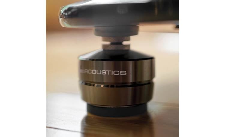 IsoAcoustics GAIA I Optimal results are achieved by installing the isolators with the logo facing the listening position