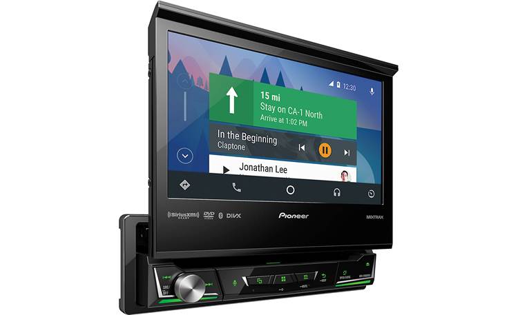 Pioneer AVH-3400NEX Android Auto navigation pictured. 