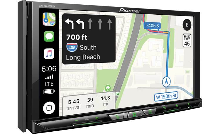 Pioneer AVH-W4400NEX  Apple CarPlay navigation pictured. 