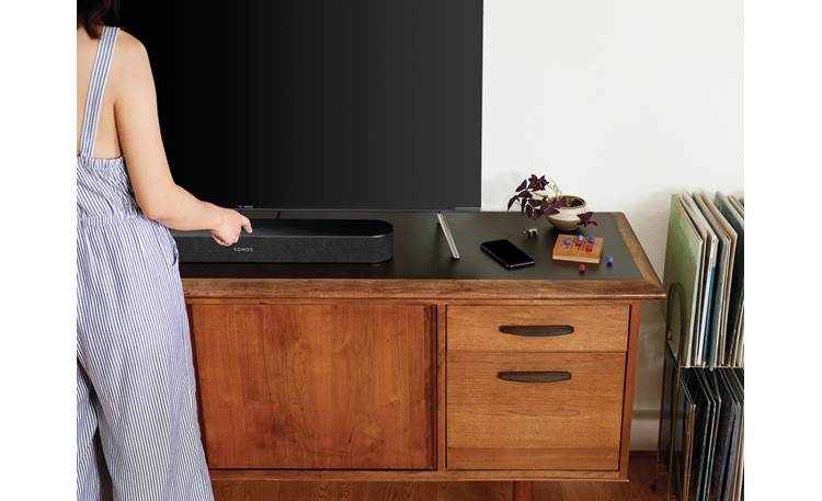 Sonos Beam Black - top-mounted control buttons (TV not included)
