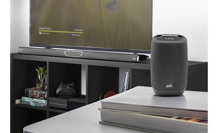 Polk Assist Midnight Black - wirelessly connect to compatible Polk MagniFi systems (available separately)