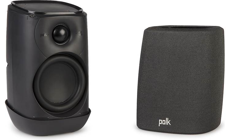 Polk Assist Midnight Black with grille removed