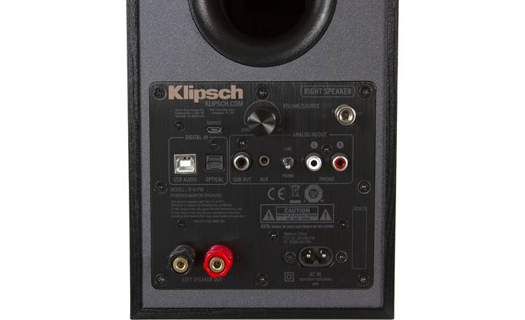 Klipsch Reference R-41PM Plenty of connections for your music sources