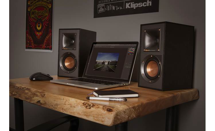 Klipsch Reference R-41PM USB port lets you connect to your computer (not included)