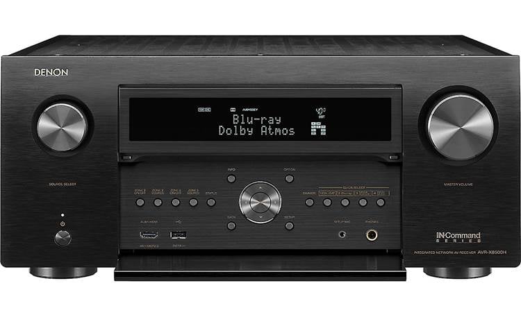 Denon AVR-X8500H Front panel connections and controls
