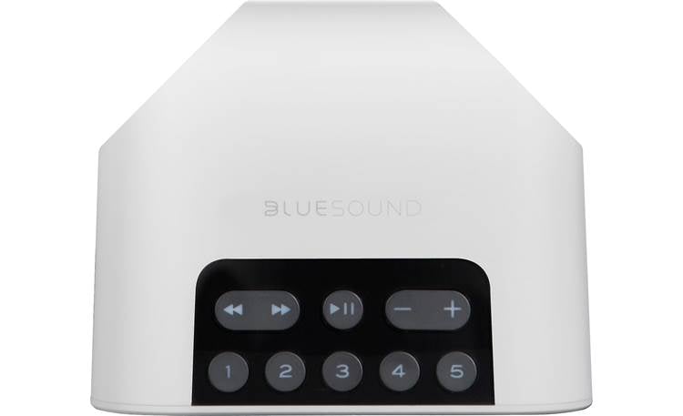 Bluesound PULSE FLEX 2i White - top-mounted control buttons