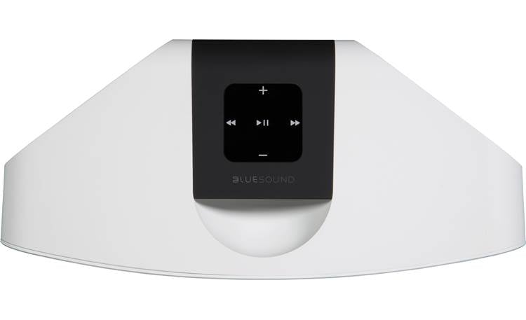 Bluesound PULSE MINI 2i White - top-mounted control buttons