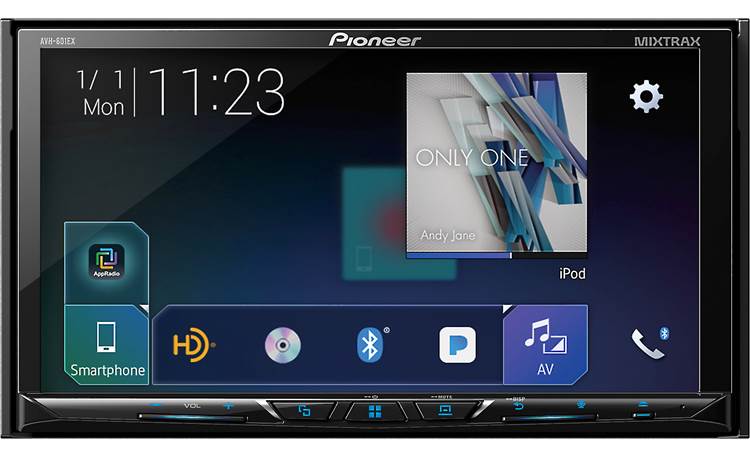 Pioneer AVH-601EX Maximize your display with the AVH-601EX's 7